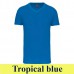Kariban Men's Bio150 V-Neck T-Shirt tropical blue